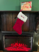 Stocking on Santa's Fireplace