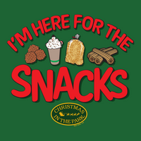 I'm here for the snacks t-shirt